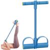 Generisch Pedali tubolari per caviglie, dimensioni in PVC come da immagine, fascia di resistenza a 4 tubi, attrezzo per allenamento completo per braccia, gambe, spalle, schiena, sit-up, fitness
