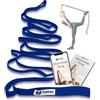 Tumaz Elastico Fasce di Resistenza-10 Passanti e Fascia Non Elastica- per l'allenamento Yoga PT (Fisioterapia) Pilates Dance-[Morbido Duraturo Extra Spesso- Viene Fornito con Una Borsa da Viaggio]