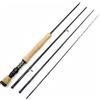Lerutwis 1.98M 2.1M 2.4M 2.7M Carbon 4 Sections Fly Fishing Rod LW 7/8 Fast Action Freshwater Fly Rods for Trout Salmon Fishing Portable Sea Pole(Dimensione:2.4M (8ft) Rod)