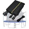 LIFEZEALrete di sicurezza interna per trampolino, trampolino da giardino, rete di ricambio con cerniere e fibbie, altezza 180 cm (diametro 366 cm)