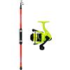 Kolpo combo pesca con canna telescopica + mulinello e filo precaricato ottima per il mare lago fiume surf e fondo da spiaggie e moli pesca alle spigole