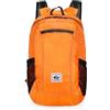 Generic Zaino impermeabile pieghevole leggero da 20 litri per viaggi, escursionismo, campeggio, ciclismo, in diversi colori, Arancione, 410 * 240 * 160mm / 16.1 * 9.4 * 6.3in