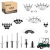 10L0L EZGO TXT Kit completo per rivetti a corpo adatto per carrelli da golf EZGO TXT Gas & Veicoli elettrici (Dal 1994)