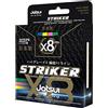 JATSUI Filo Da Pesca STRIKER, Trecciato PE Puro, x8 Multicolor, 300MT (#1.50-0.208MM Ø)
