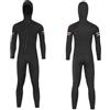 TOVCHEI Muta da 1,5 Mm da Uomo Muta da Sub con Cappuccio Monopezzo da Donna Protezione Solare Calda A Prova di Freddo Snorkeling Surf Meduse Abbigliamento,Nero,XL