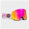 SIROKO - Maschera da Sci e Snowboard per Bambini GX Snow Unicorns Rosa bubblegum/Giallo