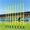 FORZA Pali Slalom da Slalom Telescopici| Pali Slalom da Allenamento Regolabili in Confezione da 8 per Esercitazioni Sportive E Agilità | Altezza 1m o 1,8m - Colori Multipli