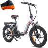 Fafrees F20 PRO 20Ah Folding Electric Bike, Fat Tire 20x3.0, Batteria Rimovibile 36V, Pedalata Assistita, Conforme ai Requisiti EAPC, Perfetta per Casa e Trasporto in Auto (Lucchetto Bici, Grigio)