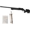Generico Fucile Softair Sniper M62 potenza 0,9 joule, Bundle Completo, Precisione Tattica con Ottica 3-9x40, Bipiede Regolabile e Pallini per Outdoor colore nero, dimensioni cm 110x14