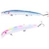 Pescasubito.com Set 2 Long Jerk Real Effect Spinning Spigola Serra Barracuda Pesca Mare Esca Artificiale Colore Sgombro