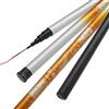 Generico Canna da Pesca Telescopica,Fishing Rod A Mano in Fibra di Carbonio Rod Flusso Canna da Pesca telescopica FRP Canna 3.6m 4.5m 5.4m 6..0M 7.2m(4.5 m)