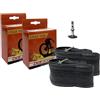 Generico COPPIA DUE 2 CAMERE D'ARIA BICI 12 1/2 X 1.75 X 2 1/4 VALVOLA ITALIA
