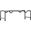 JISADER Porta Manubrio Palestra in Ferro, Rack di Stoccaggio Pesi, Rastrelliera per Manubri Portatile, Rastrelliera per Pesi per Esercizi di Forza, Allenamento in Palestra, Poggiapiedi 33x11x12 cm