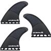 AQUBONA Singola Doppia Scheda G3 / G5 / G6 / G7 metà Carbonio + Pinna per Tavola da Surf a Nido d'Ape Set di Elica a Tri Pinne Pinne per Tavola da Surf