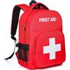 E-HORDE Zaino di pronto soccorso con multi-tasca, zaino medico di emergenza, impermeabile, borsa di pronto soccorso vuota
