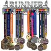 NITTEB Porta Medaglie Running Runner Parete da Muro Marathon Medal Display And Holder Medagliere Medal Hanger Uomo (Femminile Acciaio)