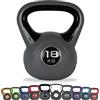 MSPORTS Kettlebell 2 - 20 kg con poster di esercizi (14 kg - rosso)