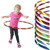 Hoopomania Funny Hoop, hula hoop per bambini con motivo ologramma, Ø80cm, Turchese-Bianco