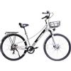 E MOTORAD - RIDE THE ELECTRIC REVOLUTION EMotorad Plymouth - Bicicletta Elettrica Urbana per Adulti | Pneumatici CST 700C | Motore 36V 250W | Batteria Rimovibile 420 Wh | Telaio Basso in Alluminio | 5 Livelli di Assistenza (Silver)