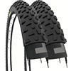Ecovelo' 2 COPERTONI 26 X 2.10 (54-559) PNEUMATICI IN GOMMA NERI MOUNTAIN BIKE ADULTO BICI BICICLETTA MTB