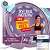 Swiss Activa+ Activa+ Smart Hula Hoop Adulti, Taglia XL con Peso e nubs- Hula Hoop a Palla, Antiscivolo, Fino a 69-126 cm di Circonferenza Vita - Fitness Hoola Hoop per la Perdita di Peso