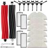 UPUPDAY Accessori Ricambi per Roborock Q5 Pro+ / Q5 Pro / Q5 Max+ / Q8 Max+ / Q8 Max, 1 Spazzola Principale, 4 Filtro, 6 Panni, 6 Spazzole Laterali
