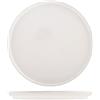 H&H Stoccolma Set 12 Piatti Piani, Stoneware, Bianco, 28cm