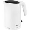 Braun Household WK 3110 WH Bollitore | Capacità 1,7 l | 3.000 Watt | Sistema di cottura a pressione | Filtro anticalcare rimovibile | Grande indicatore del livello dell'acqua | Senza BPA | Bianco