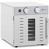 Royal Catering RCDA-800/23S Disidratatore 800 W 8 ripiani Essiccatore Disidratatore