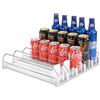 BingoHive Automatico Dispenser Lattine Frigorifero Organizer Birra Lattina Organizzatori per Frigo Cucina Dispensa Controsoffitto 25 Bottiglie Di Birra Soda Bevande 330ML 440ML 500ML Organizzatore