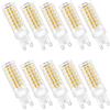 ENGEYA Lampadina LED G9 9W, Equivalenti a 70W, SMD 2835 LED, Lampade a Risparmio Energetico,G9 LED Bianca Calda 3000K,AC 220-240V, 700 Lumen, Non Dimmerabile, Pacco da 10