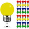 MAYCOLOR Lampadine Colorate E27 3W Equivalenti 30W, 240 Lumen, AC 220-240V, Lucine da Esterno Giardino per Natale Matrimonio Festa Giardino Patio, 40 Pezzi