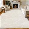 Enyhom Tappeto da soggiorno 160 x 230 cm, beige, lavabile, effetto 3D, antiscivolo, per camera da letto, sala da pranzo, cameretta dei bambini, cucina, soggiorno, foglia boho