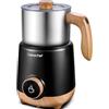 AMZCHEF Montalatte Elettrico 600 ml - 8-in-1 Latte Caldo e Freddo, Schiuma Dens o Ariosa, Latte di Mandorla/Soia, per Cappuccino, Cioccolata Calda, Alimenti per Bambini - 550 W