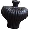 XLWLLNJ Vaso in Ceramica Centrotavola con Composizione Floreale per La Decorazione Del Desktop Del Caffè, Nero