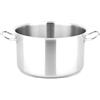 METRO Professional Pentola per carne HS-SPD28, in acciaio inox, Ø 28 cm, 10 l, altezza: 18 cm, a induzione, resistente al forno, per tutti i piani cottura, argento