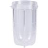 equlup Sostituzione tazza di spremuta, plastica Tall Short Short Transparent Bash Blender Sostituzione di ricambi Accessori per bevande del frullatore universali (Coppa corta)