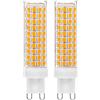 EIMOPE Lampadine G9 LED 12W, G9 LED Lamp 3000K Bianco Caldo Equivalente a G9 100W 120W Lampada Alogena, G9 Standard Base, Angolo a fascio 360 °, 1200lm, AC220V, Risparmio energetico, Confezione da 2