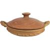 ARTIGIANATO VULCANO Tajine marocchino Pentola Marocchina Berbera in terracotta naturale