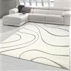 Teppich-Traum Tappeto Soffice camera da letto soggiorno Design a trama piatta moderno - crema Größe 160x230 cm