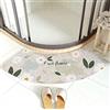 MOTT 50 Tappetino da bagno curvo quadrante 45x100cm, tappetino da bagno semicircolare,Tappeto antiscivolo per pavimento,Tappeto doccia angolare lavabile,Tappetino per piedi a forma di ventaglio