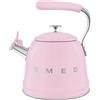 Smeg, Bollitore per Piano Cottura WKF01PK, in Acciaio Inox, Capacità 2,3L, Coperchio Removibile e Beccuccio Dosatore, Anche per Induzione, Rosa