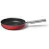 Smeg, Padella Antiaderente CKFF2401RDM, Diametro 24 cm, Manico Ergonomico in Acciaio Inossidabile, Per Tutti i Piani Cottura, Fino a 250° in Forno, Capacità 1,9L, Rosso