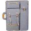 Ausla Borsa da Artista Multifunzionale in Tela Impermeabile - Forniture Artistiche Con Lavagna per Schizzi e Disegno - Spazio (Gray)