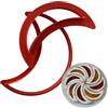 Tagliabiscotti.it - Stampo Mod.12 Tagliapasta per realizzare crostate componibile con biscotti a forma di Spicchi - Diametro torta realizzabile: 22cm. Ideale per Compleanno - Anniversario - Feste.