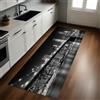 Generic Nero Tappeto Cucina 50x220 cm Ponte di Brooklyn e New York City Antiscivolo Lavabile Multiuso Cucina Lavanderia Soggiorno Corridoio Ingresso