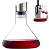 Generico Decanter Per Vino Rosso Con Aeratore Incorporato Decanter Per Vino In Cristalla, Caraffa Per Vino Da 1500 Ml Decanter Per Vino In Acciaio Inox Con Aeratore E Filtro, Decanter Per Vino Cristallino