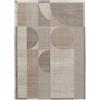 RugVista Deco, Tappeto, Moderni, 160 x 230 cm, Rettangolare, Pelo corto, Soggiorno, Sala da pranzo, Camera letto, Lavabile solo a secco, oeko_tex_100, Beige/Grigio