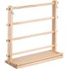 SVCEQZE Organizzatore per nastri per realizzare ghirlande, supporto per bobine in legno a 4 livelli, organizer per bobine di nastro in legno, organizer per negozi di torte artigianali, negozio di