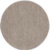 RugVista Cameron, Tappeto per interni ed esterni, Moderni, Ø 100 cm, Rotonda, Pelo medio, Corridoio, Porch, Lavabile solo a mano, Resistente ai raggi UV, Marrone